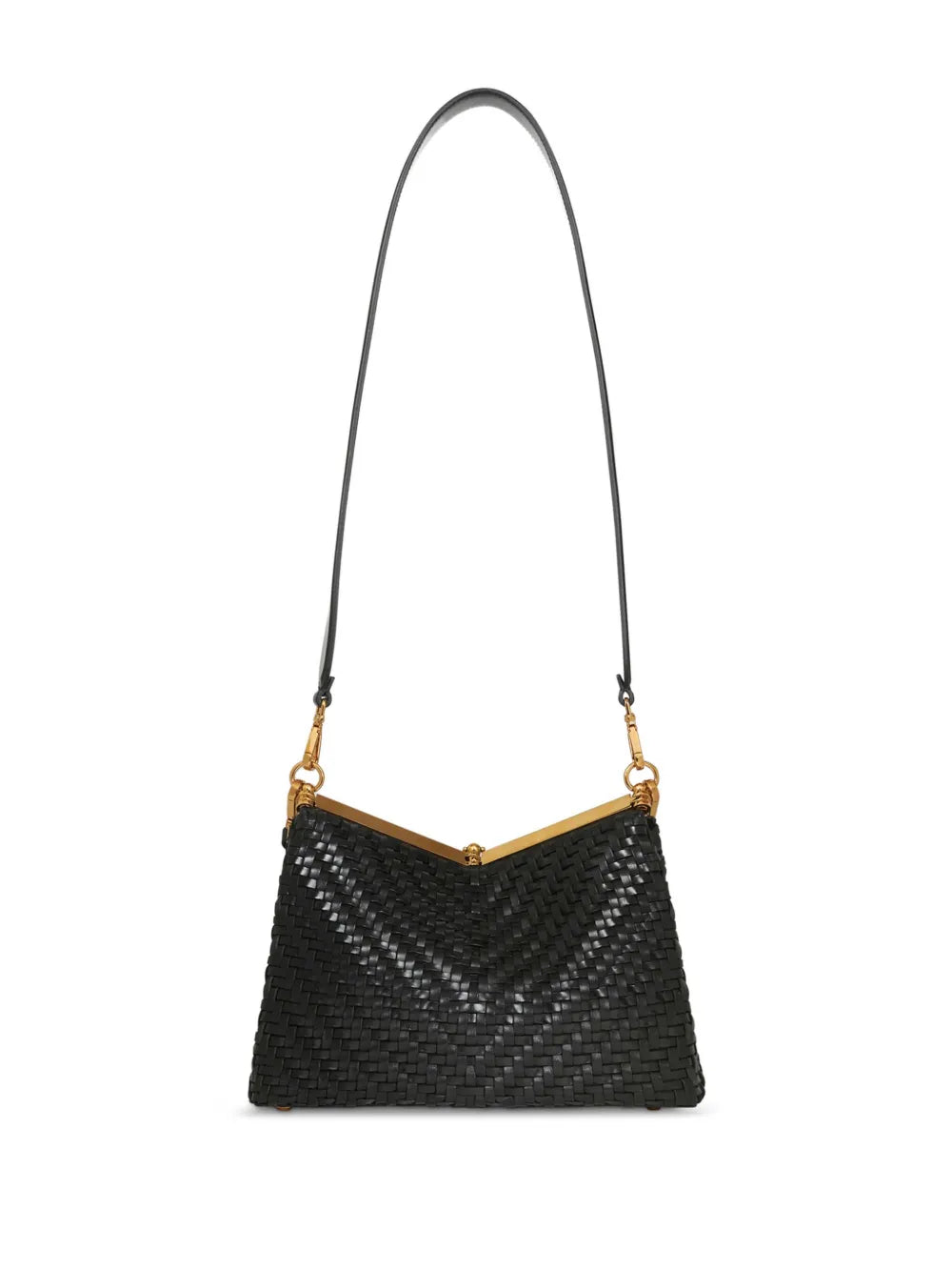 Etro Medium Woven Vela Shoulder Bag — Same as shown — Size One Size — Back View