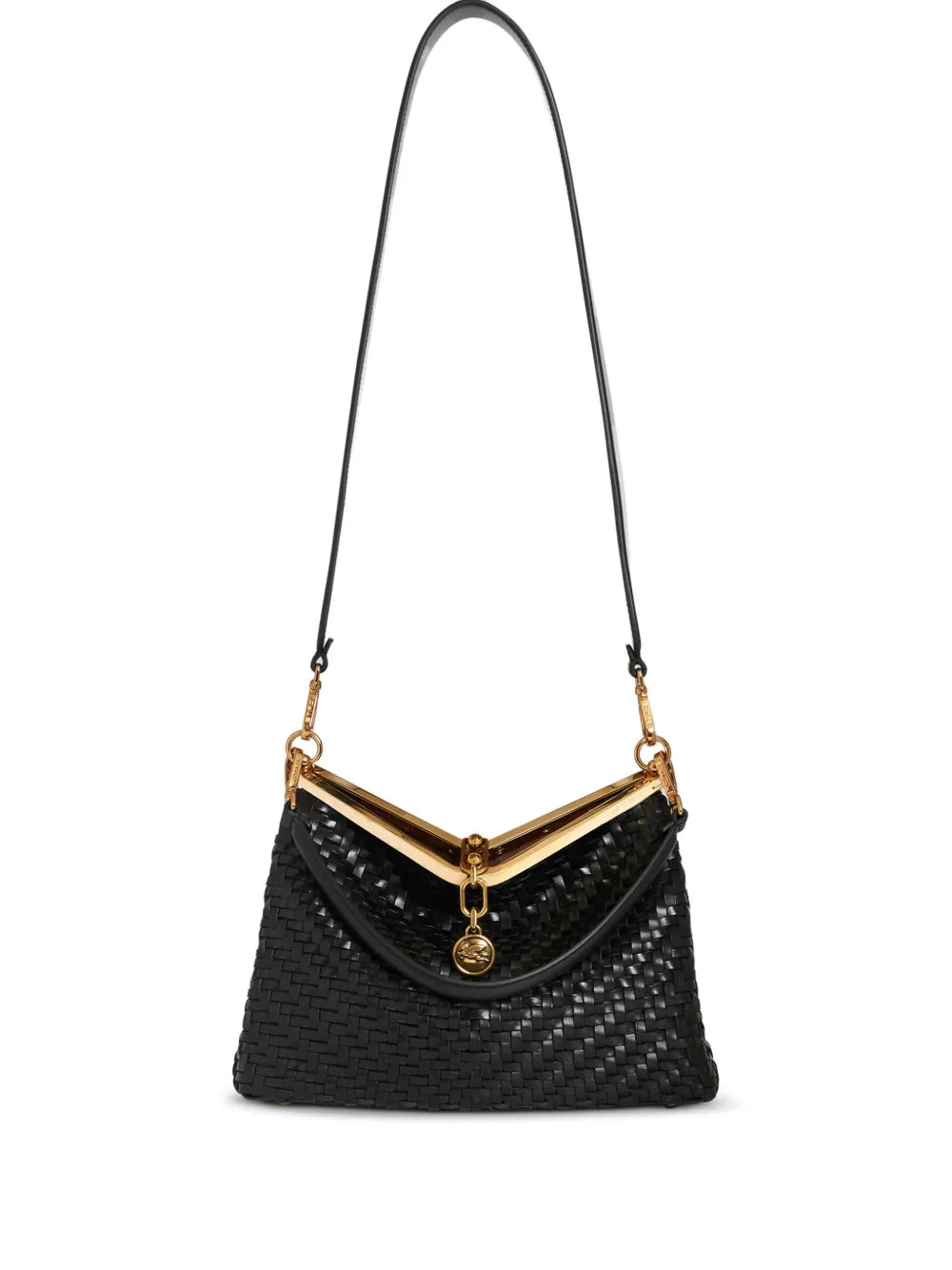 Etro Medium Woven Vela Shoulder Bag — Same as shown — Size One Size — Front View