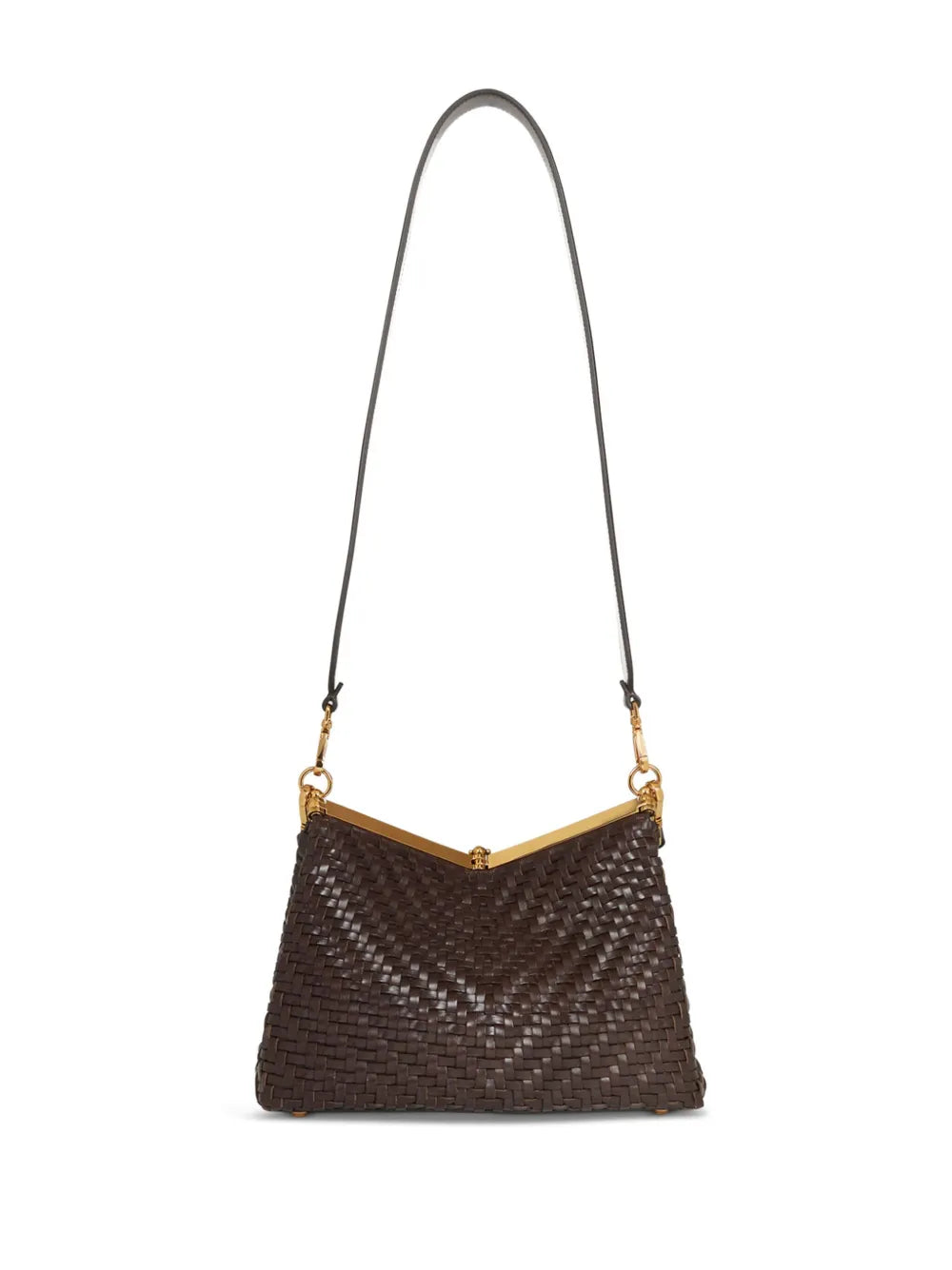Etro Medium Woven Vela Shoulder Bag — Same as shown — Size One Size — Back View