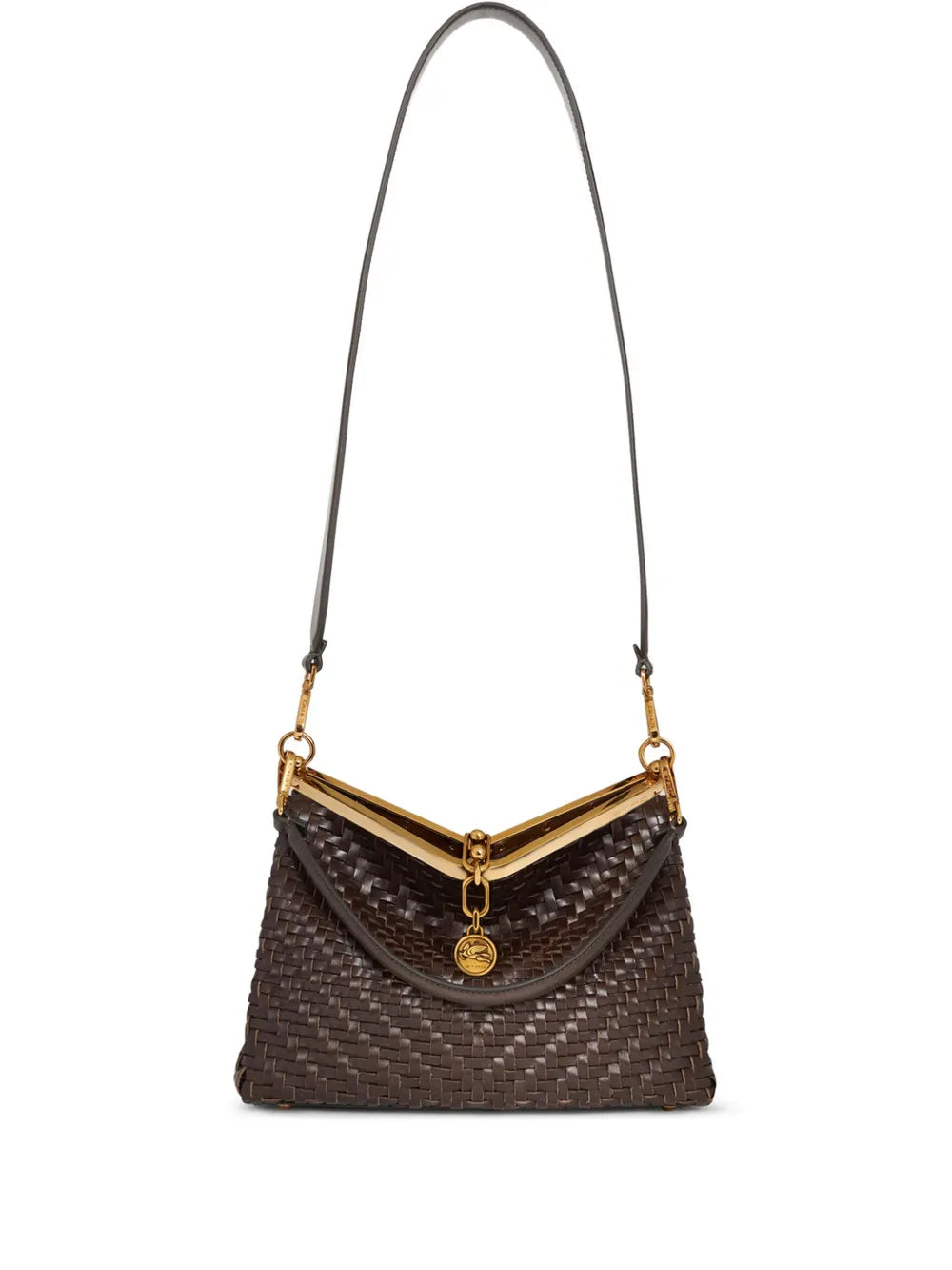Etro Medium Woven Vela Shoulder Bag — Same as shown — Size One Size — Front View