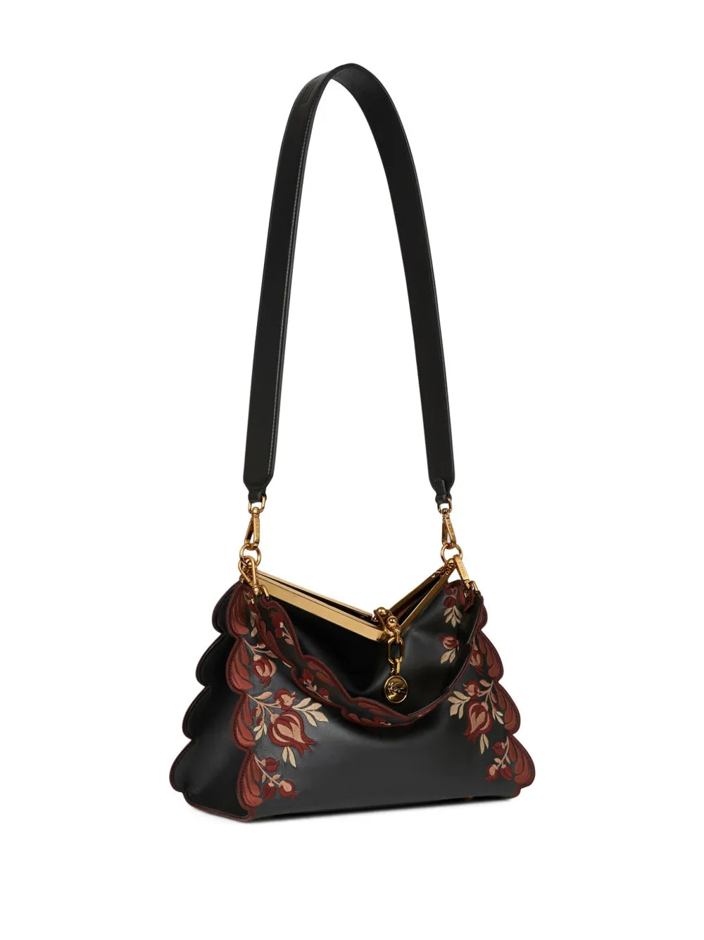 Etro Medium Embroidered Vela Shoulder Bag — Same as shown — Size One Size — Back View