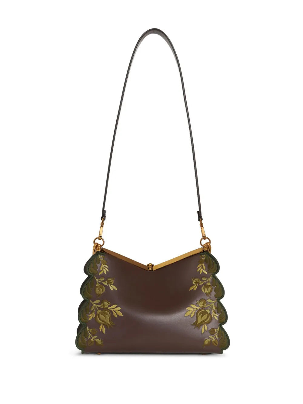 Etro Medium Embroidered Vela Shoulder Bag — Same as shown — Size One Size — Back View