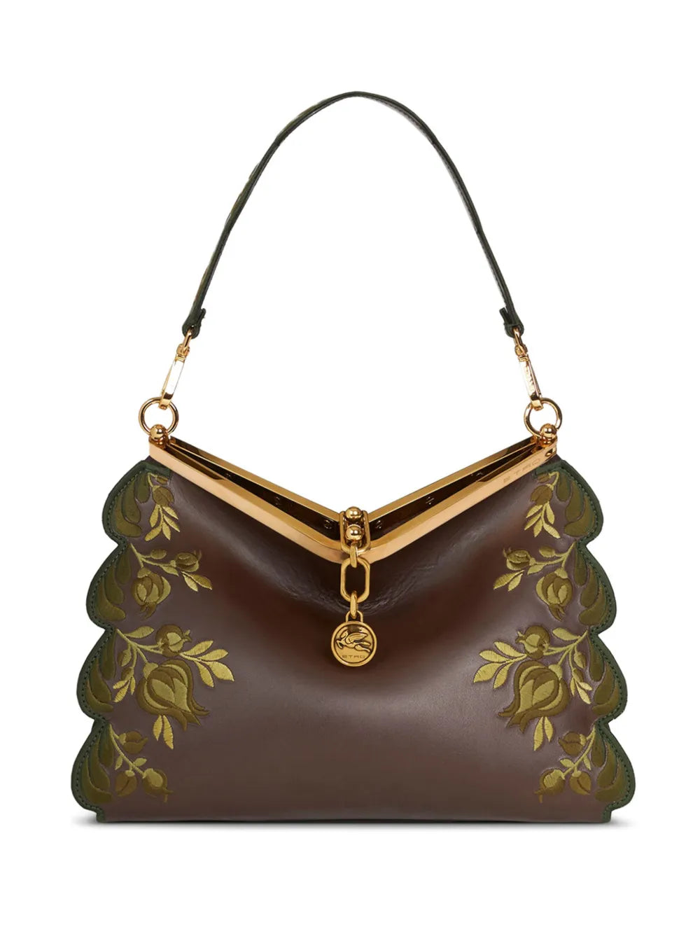 Etro Medium Embroidered Vela Shoulder Bag — Same as shown — Size One Size — Front View