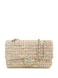 Chanel Pre Owned 2004 2005 Medium Classic Tweed Double Flap Shoulder Bag — Same as shown — Size One Size — Front View