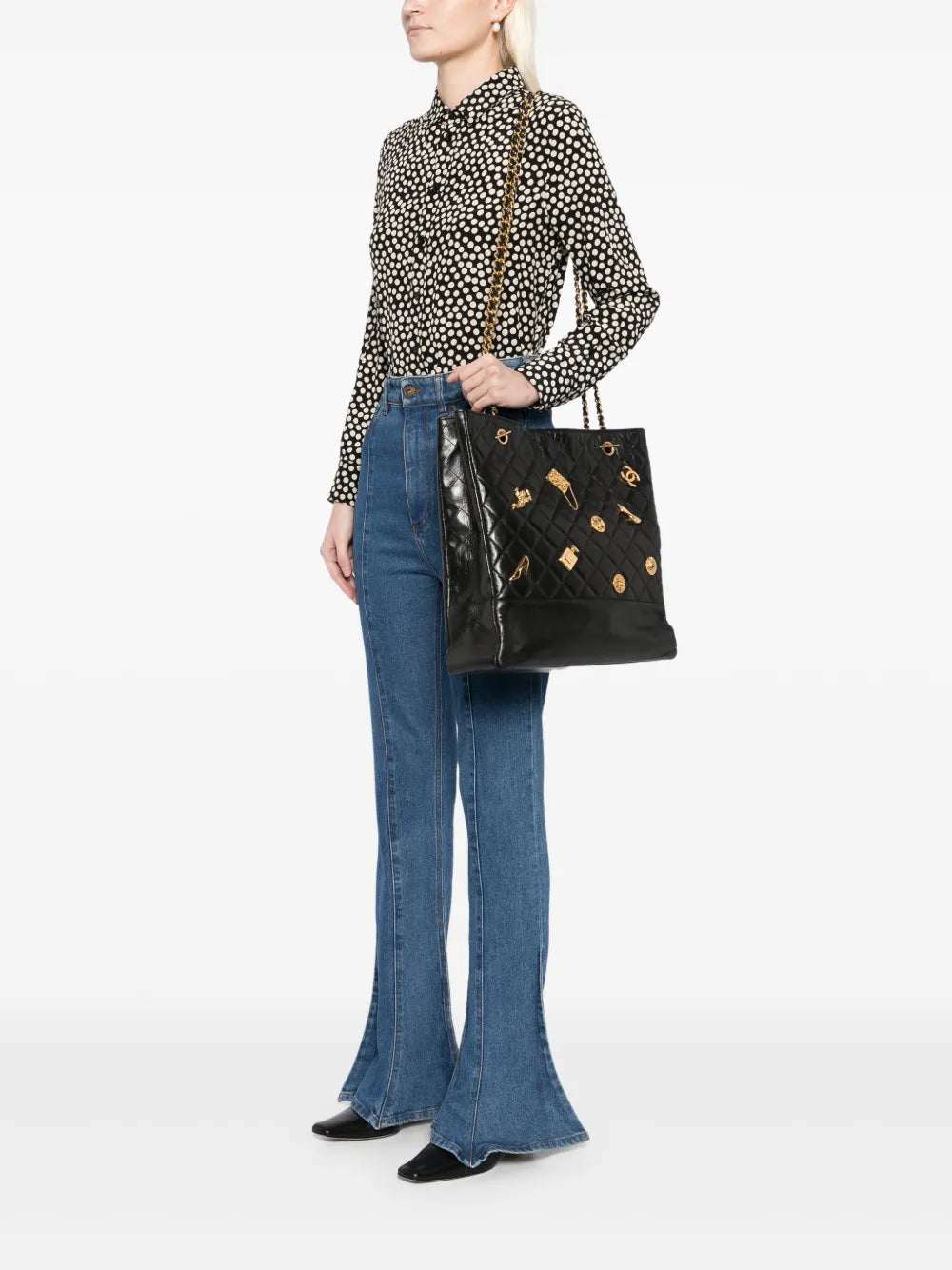 Chanel Pre Owned 1991 1994 Limited Edition Lucky Charm Tote — Same as shown — Size One Size — Side View