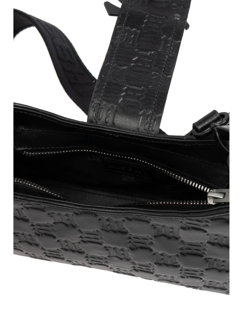 Misbhv Embossed Leather Shoulder Bag — Same as shown — Size One Size — Detail View