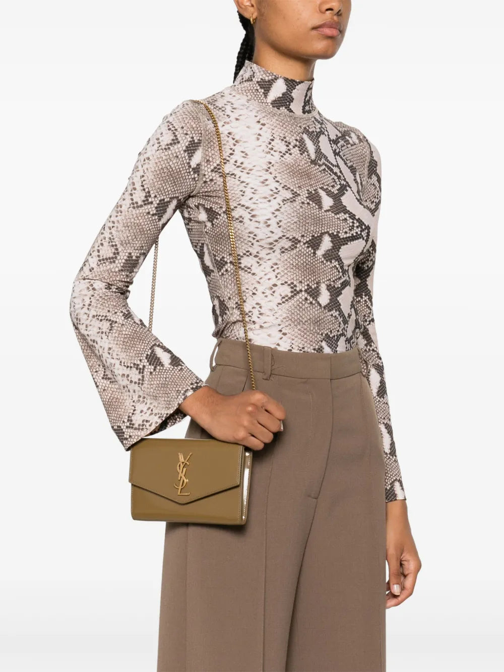 Saint Laurent Uptown Clutch Bag — Same as shown — Size One Size — Side View