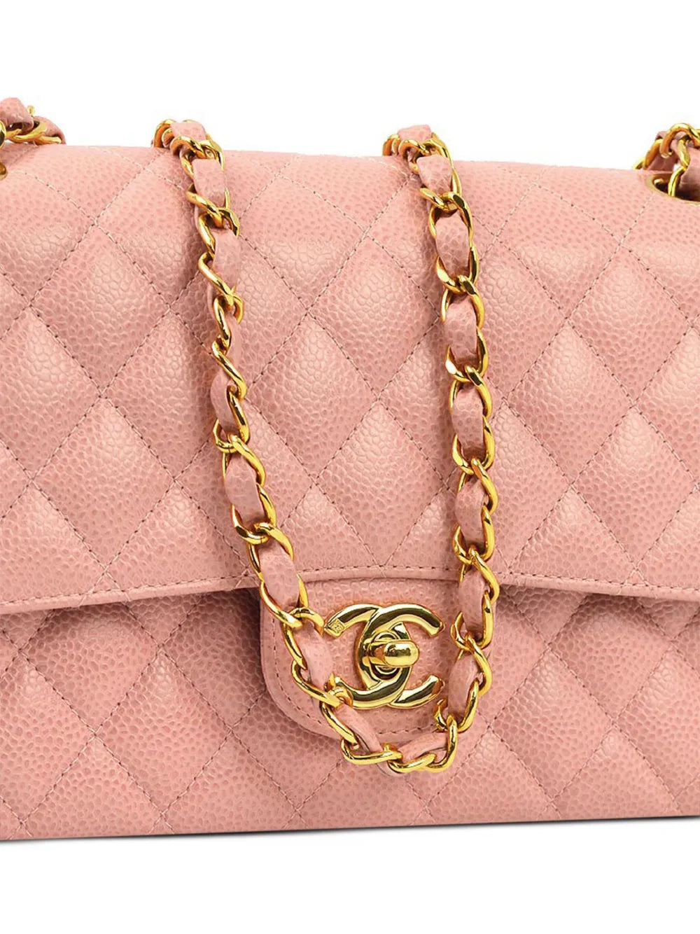 Chanel Pre Owned 2003 Medium Double Flap Shoulder Bag — Same as shown — Size One Size — Back View