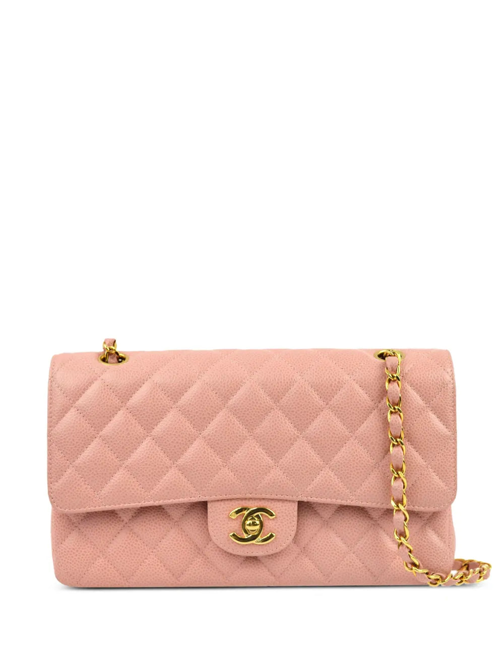 Chanel Pre Owned 2003 Medium Double Flap Shoulder Bag — Same as shown — Size One Size — Front View