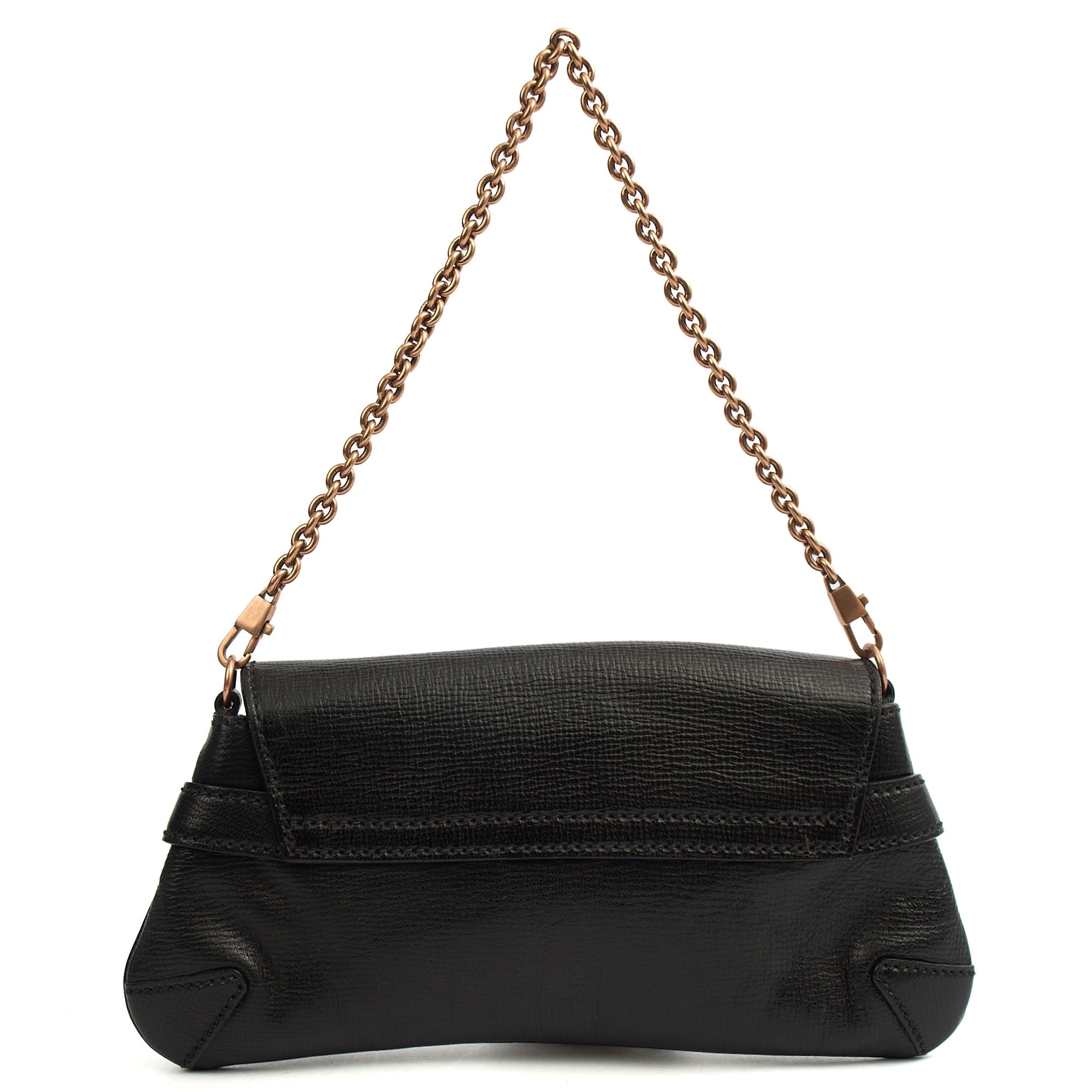 Gucci Shoulder Bag 1955 Horsebit Shoulder Bag in Black, Leather — Detail View