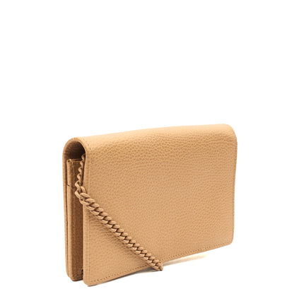 Gucci Cross Body Marmont Wallet On Chain in Neutral, Leather — Alternate View 16