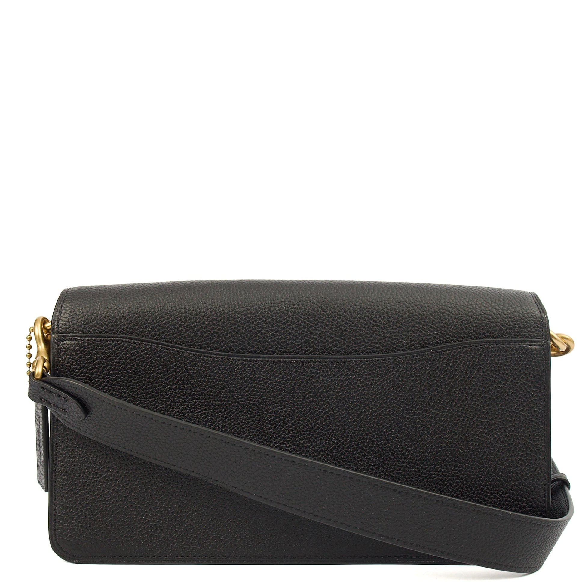Coach Shoulder Bag Tabby 26 in Black, Leather — Top View