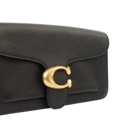 Coach Shoulder Bag Tabby 26 in Black, Leather — Side View
