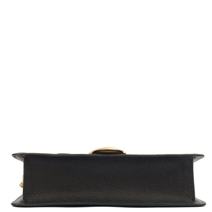 Coach Shoulder Bag Tabby 26 in Black, Leather — Detail View