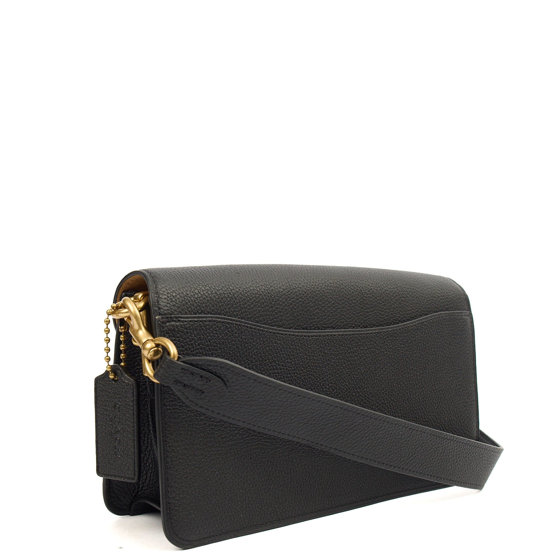 Coach Shoulder Bag Tabby 26 in Black, Leather — Back View