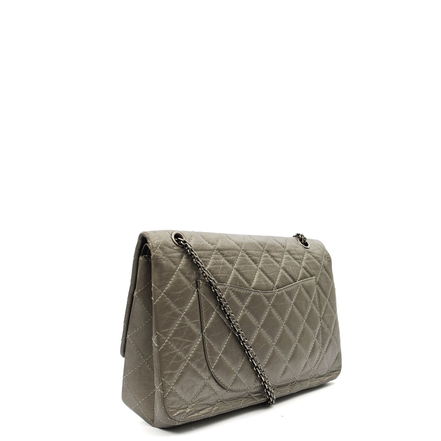 Chanel Shoulder Bag 2.55 Reissue in Metallic, Leather — Alternate View 10