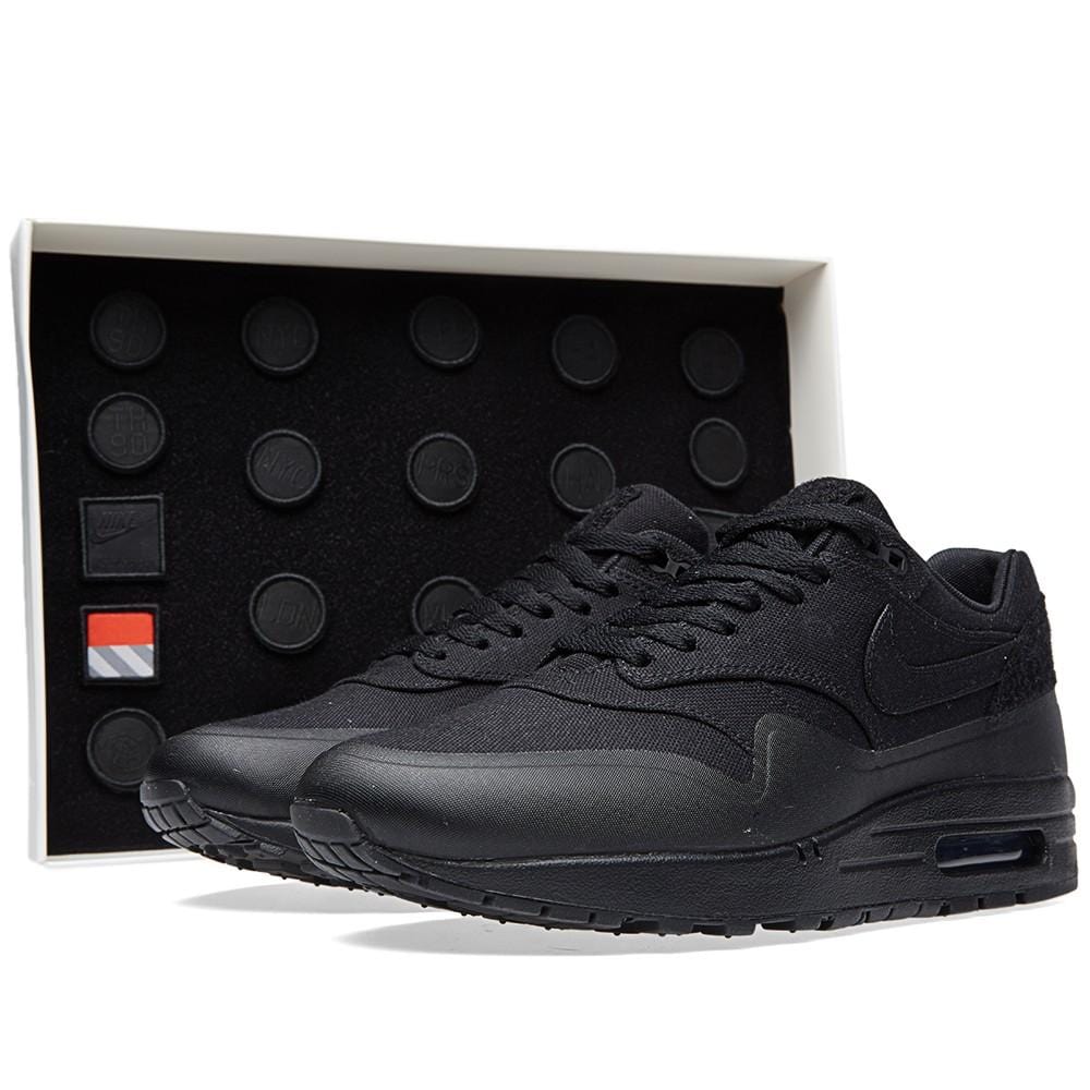Nike Air Max 1 V SP 'Patch' Black — UK 3 | EU 35.5 | US 3.5 — Top View