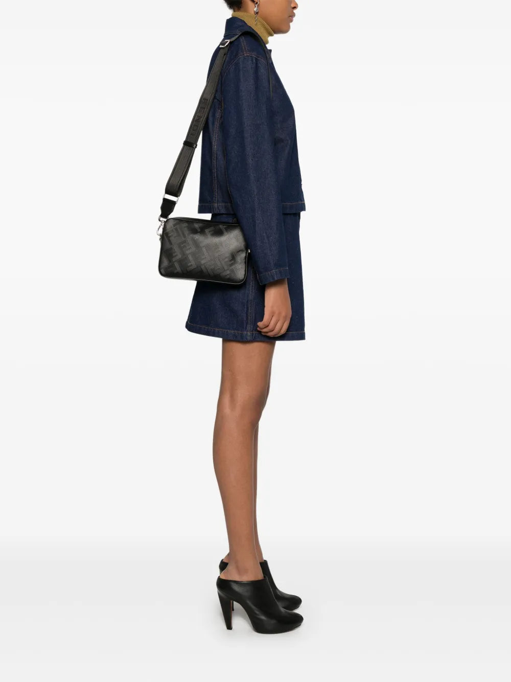 Fendi Diagonal Shoulder Bag — Same as shown — Size One Size — Side View