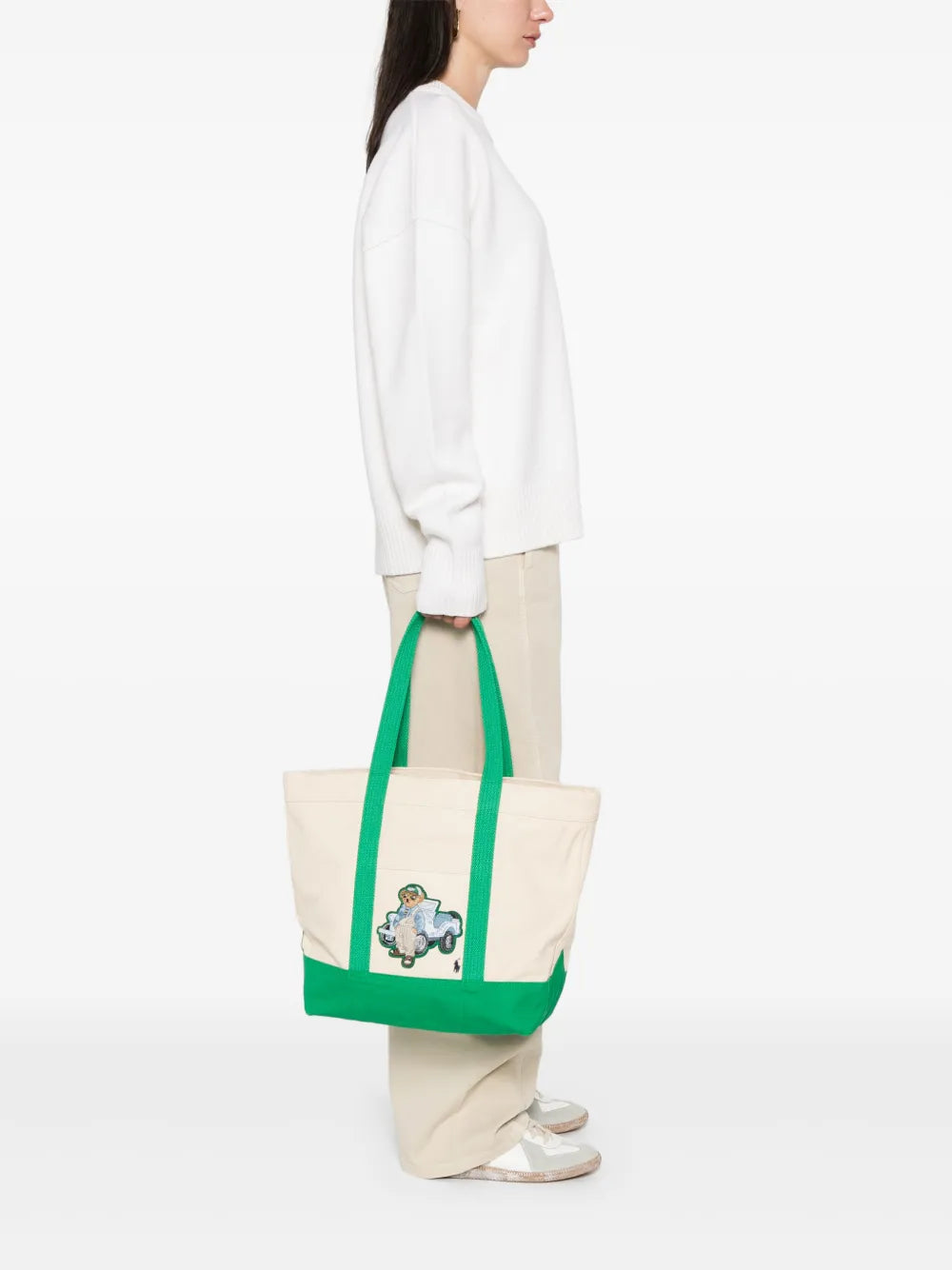 Polo Ralph Lauren Medium Polo Bear Tote Bag — Same as shown — Size One Size — Side View