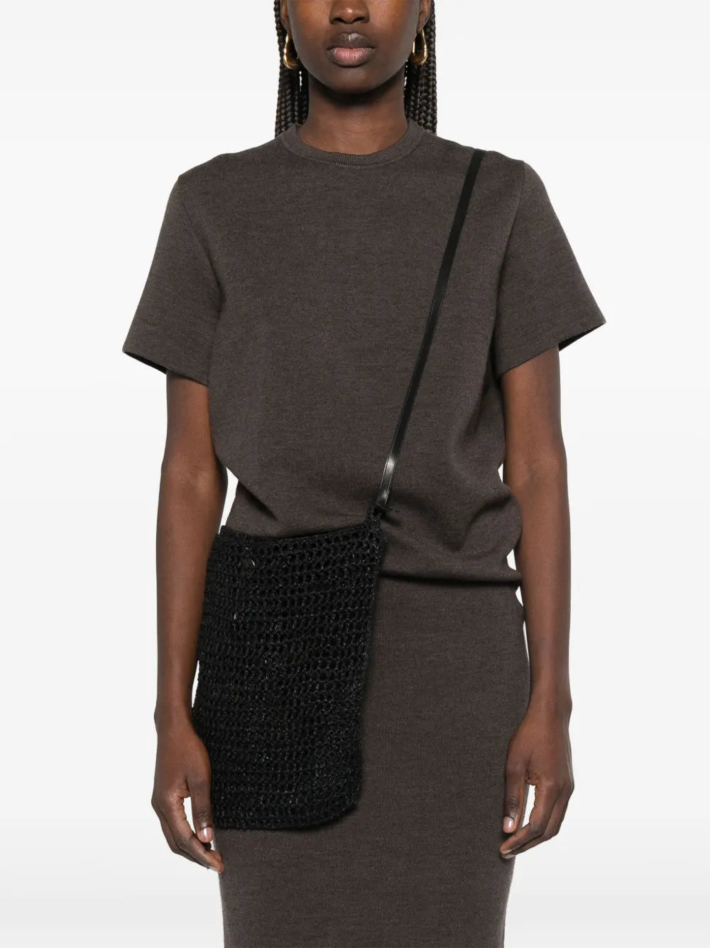 Dragon Diffusion Knitted Shoulder Bag — Same as shown — Size One Size — Side View