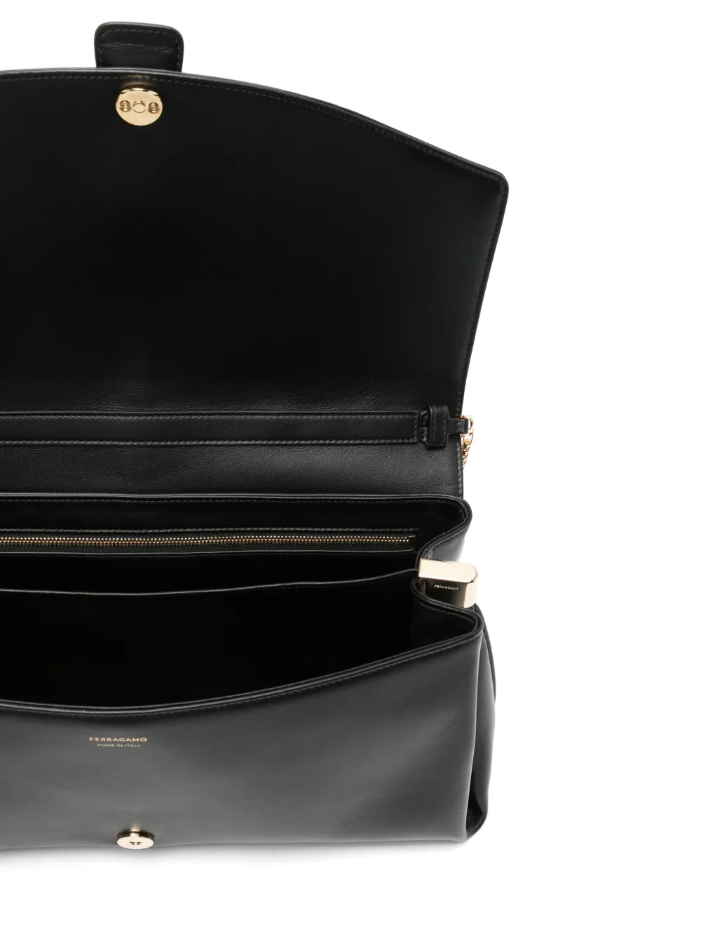 Ferragamo Gancini Buckle Shoulder Bag — Same as shown — Size One Size — Detail View