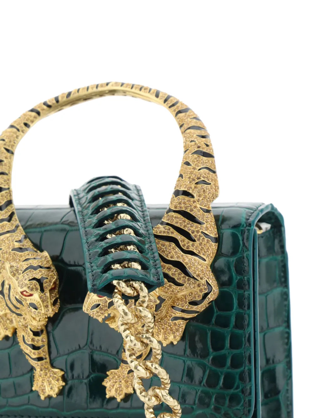 Roberto Cavalli Medium Roar Top Handle Bag — Same as shown — Size One Size — Back View
