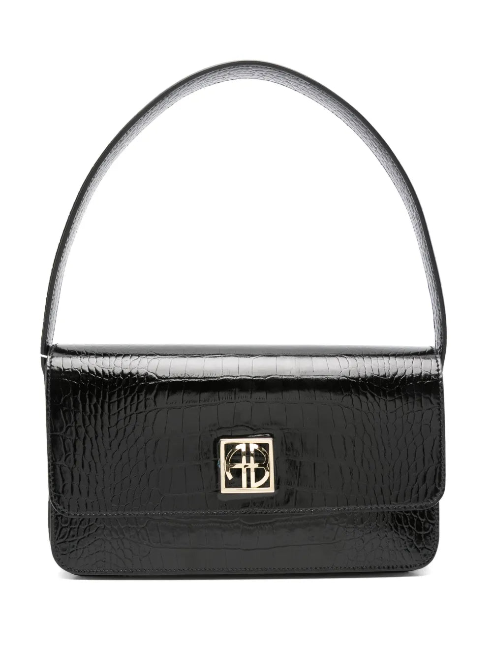 Anine Bing Leather Shoulder Bag — Same as shown — Size One Size — Front View