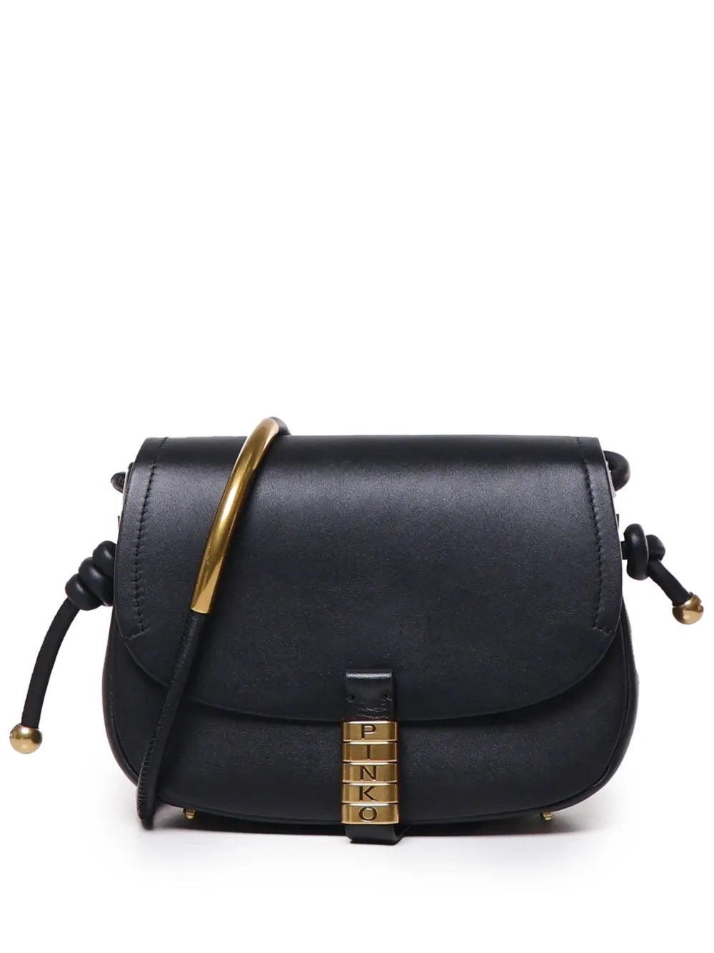 Pinko Logo Buckle Shoulder Bag — Same as shown — Size One Size — Front View