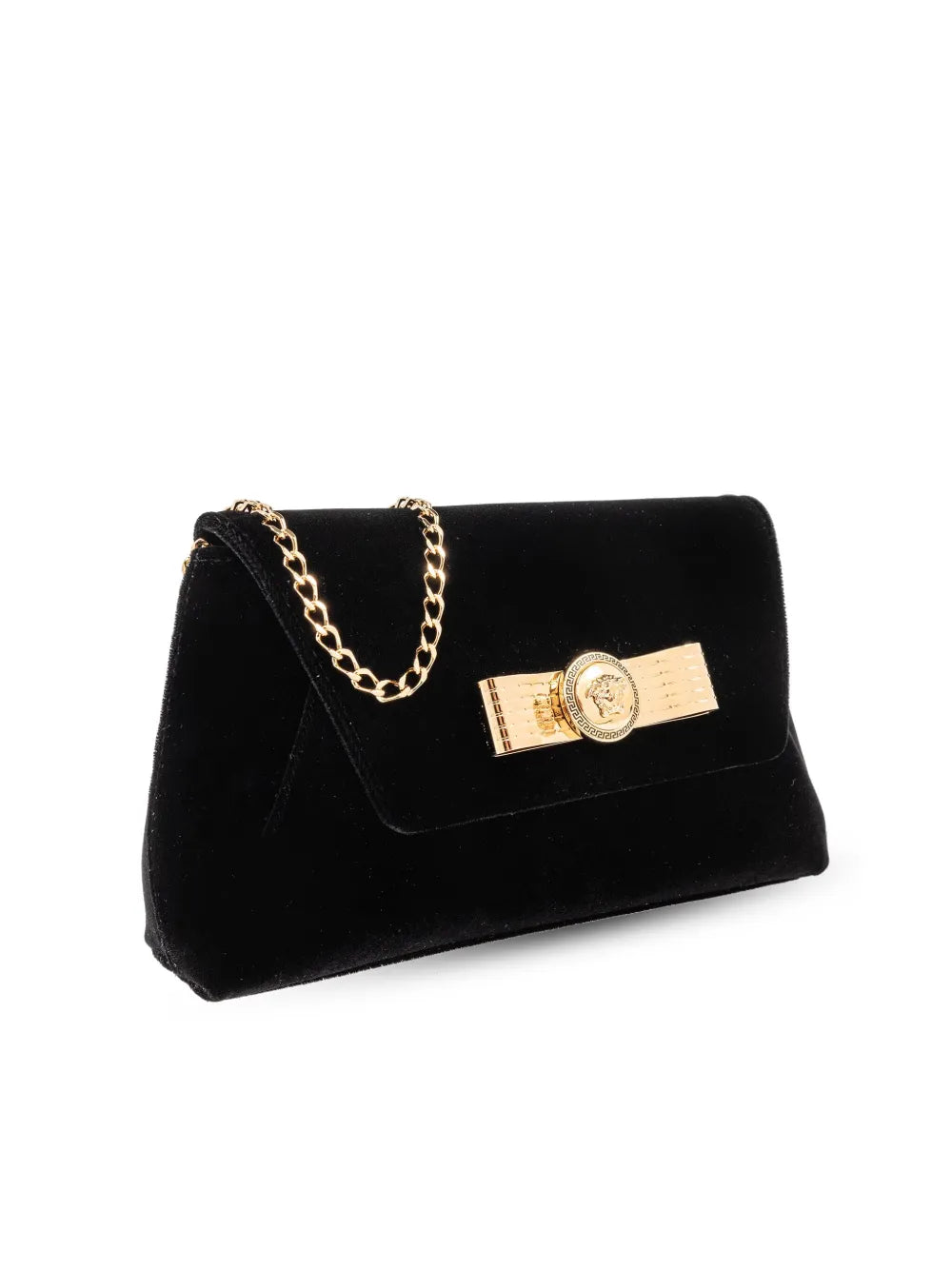 Versace Medusa Head Velvet Shoulder Bag — Same as shown — Size One Size — Top View