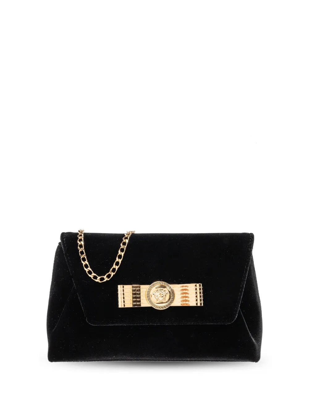 Versace Medusa Head Velvet Shoulder Bag — Same as shown — Size One Size — Front View