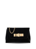 Versace Medusa Head Velvet Shoulder Bag — Same as shown — Size One Size — Front View
