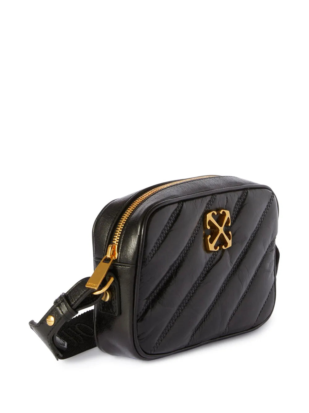Off White Quilted Camera Bag — Same as shown — Size One Size — Top View