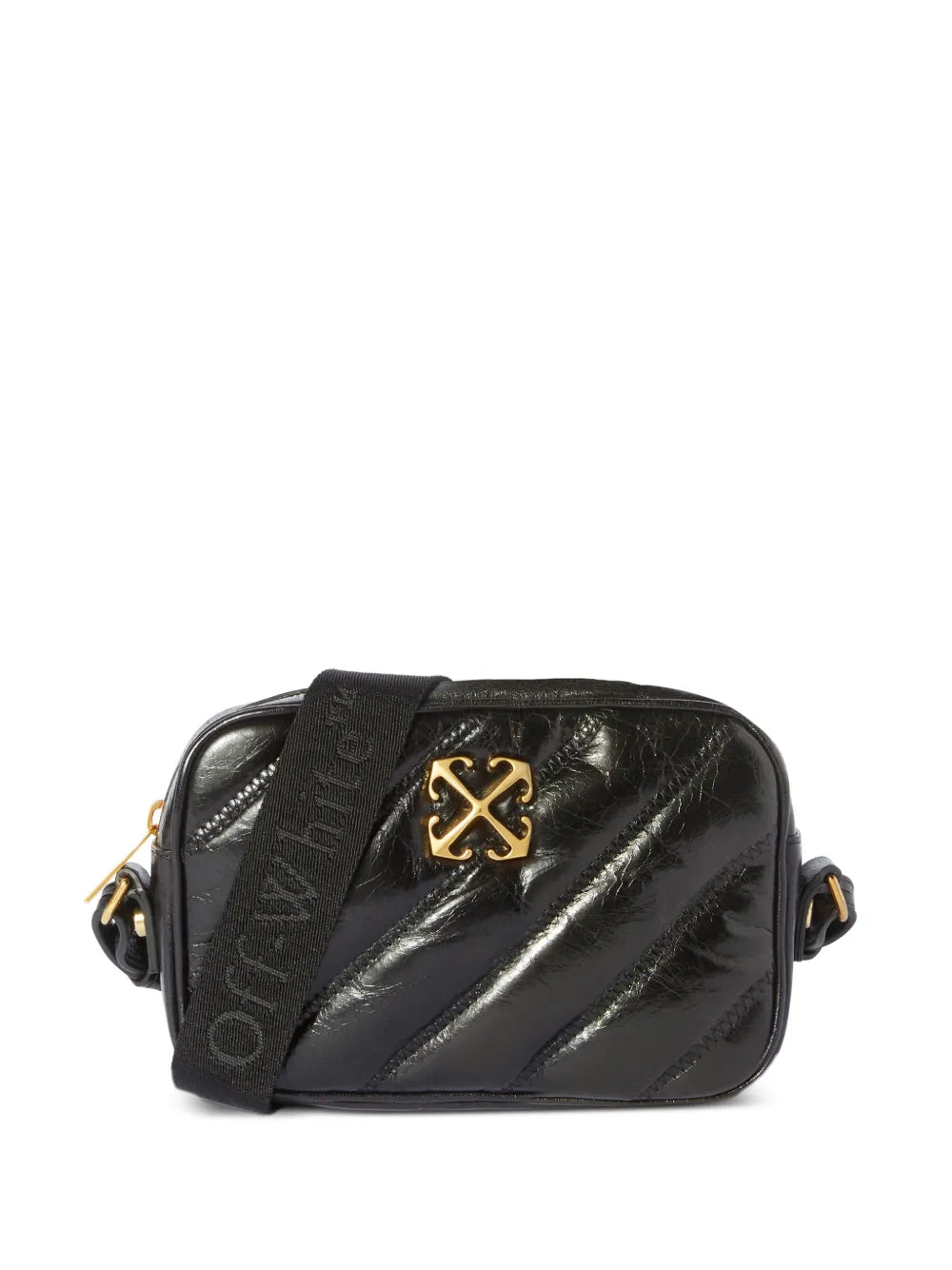 Off White Quilted Camera Bag — Same as shown — Size One Size — Front View