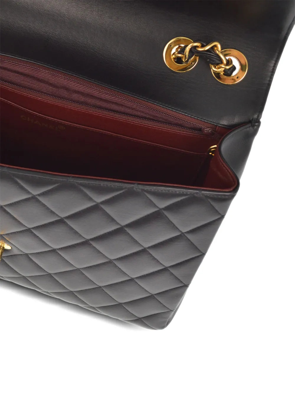 Chanel Pre Owned 1992 Maxi Classic Flap Shoulder Bag — Same as shown — Size One Size — Top View