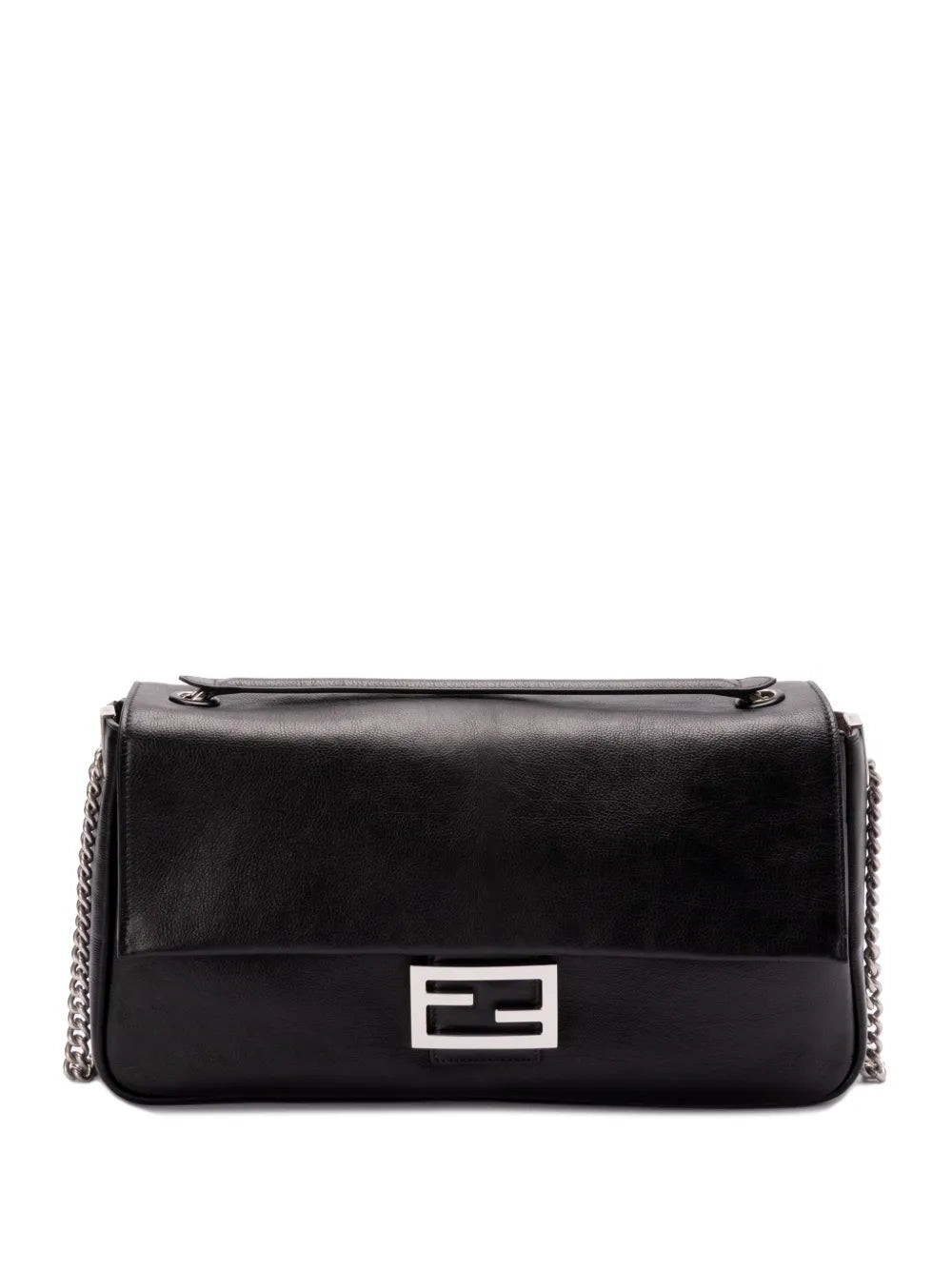 Fendi Leather Baguette Shoulder Bag — Same as shown — Size One Size — Front View