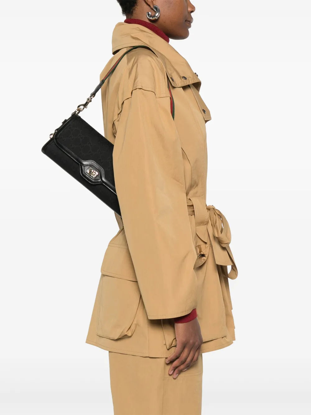 Gucci Small Luce Shoulder Bag — Same as shown — Size One Size — Side View