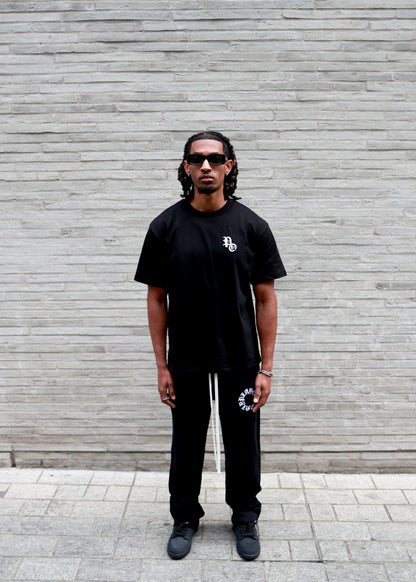 PLAYERS ONLY BLACK EMBROIDERED TEE — Small — Back View