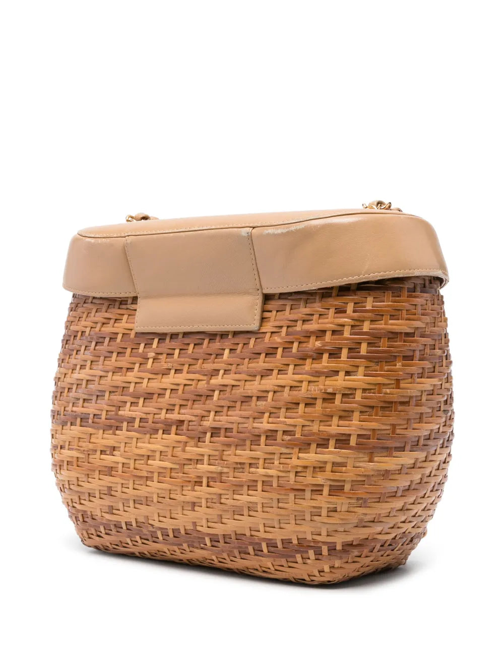 Chanel Pre Owned Basket Shoulder Bag — Same as shown — Size One Size — Back View