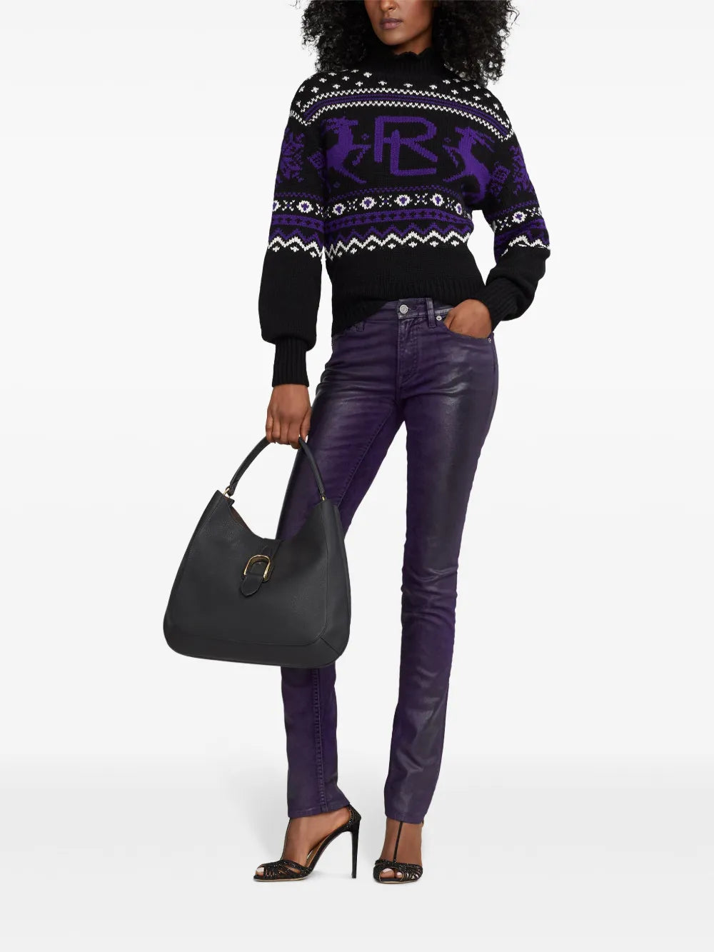 Ralph Lauren Collection Wellington Shoulder Bag — Same as shown — Size One Size — Side View