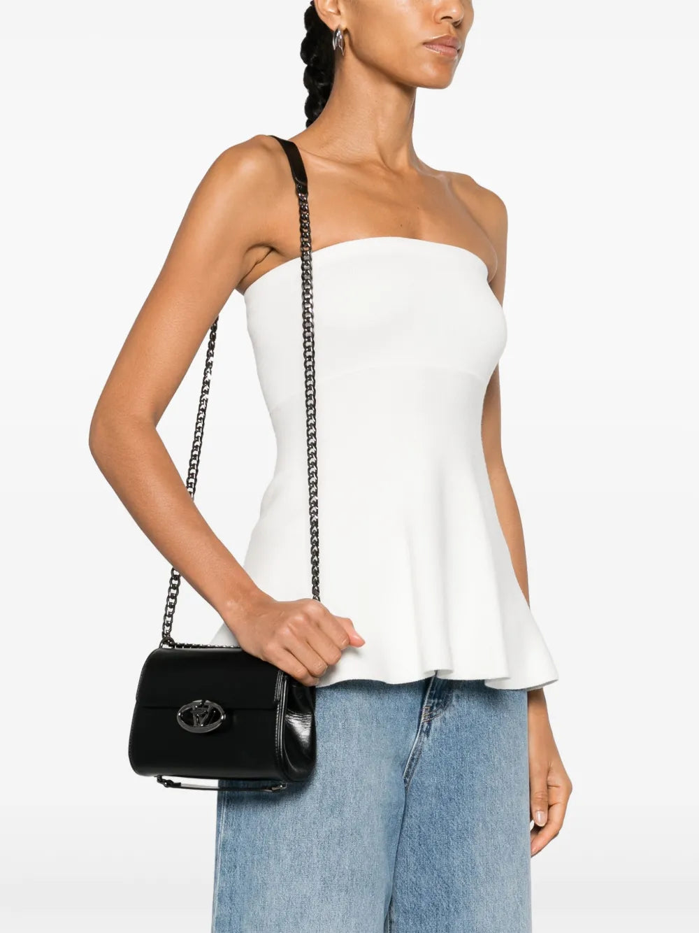Valentino Garavani Vlogo Signature Shoulder Bag — Same as shown — Size One Size — Side View