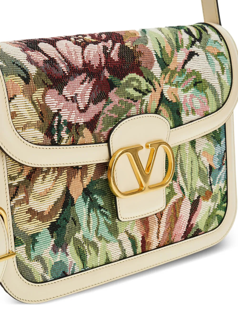 Valentino Garavani 9To5 Jacquard Shoulder Bag — Same as shown — Size One Size — Back View