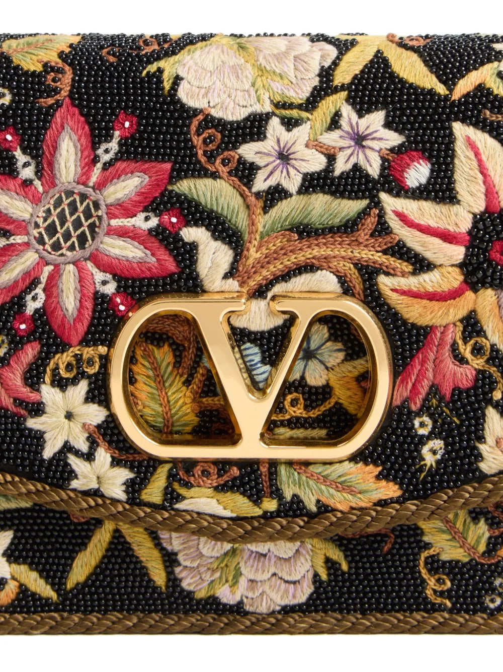 Valentino Garavani Vain Embroidered Shoulder Bag — Same as shown — Size One Size — Detail View
