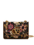 Valentino Garavani Vain Embroidered Shoulder Bag — Same as shown — Size One Size — Front View