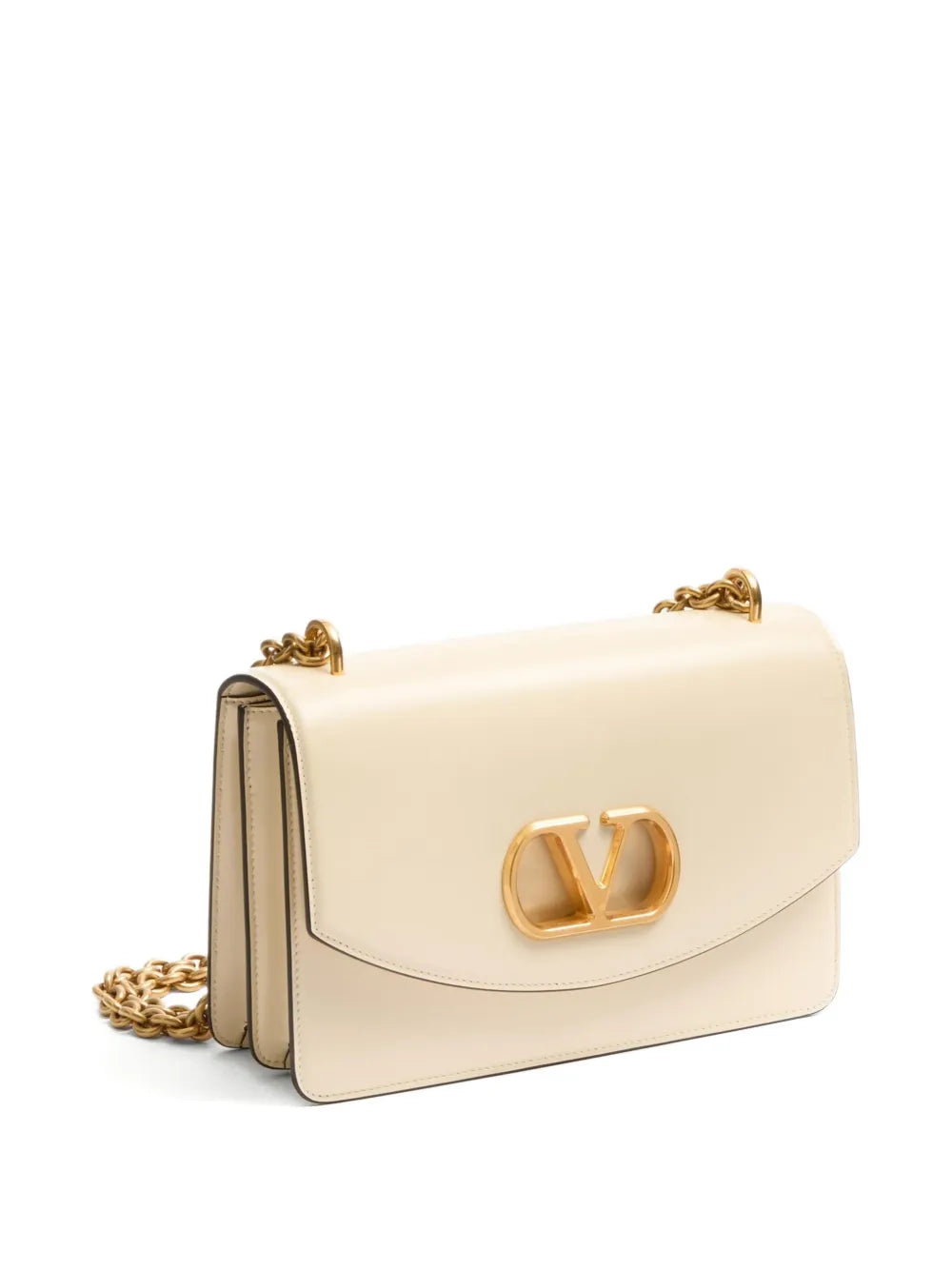 Valentino Garavani Vain Leather Shoulder Bag — Same as shown — Size One Size — Back View