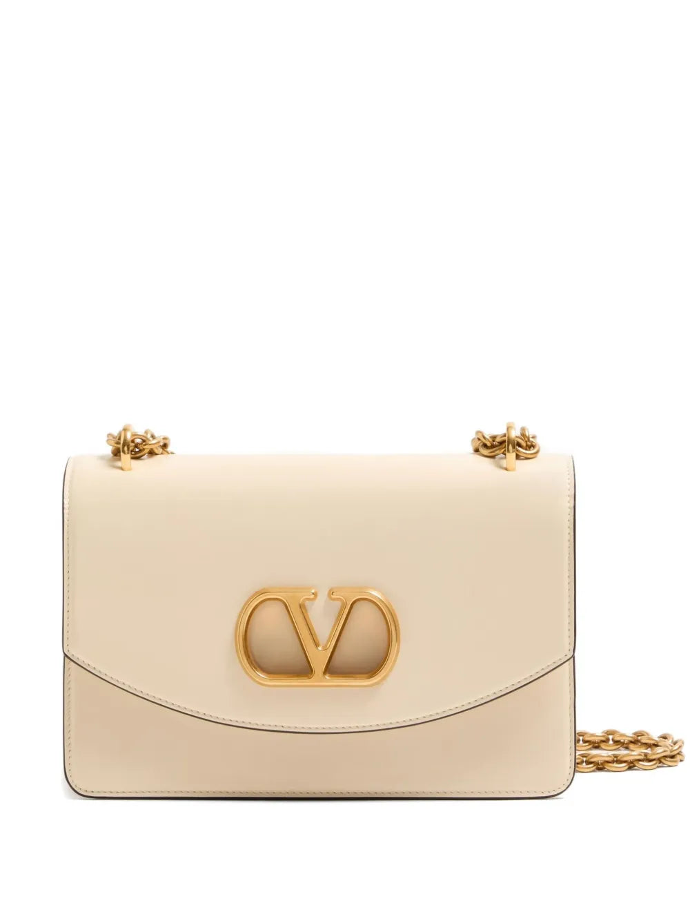 Valentino Garavani Vain Leather Shoulder Bag — Same as shown — Size One Size — Front View