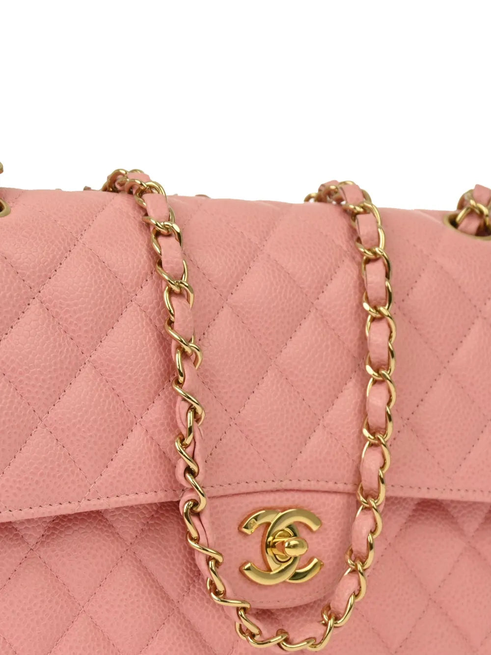 Chanel Pre Owned 2004 2005 Medium Double Flap Shoulder Bag — Same as shown — Size One Size — Back View