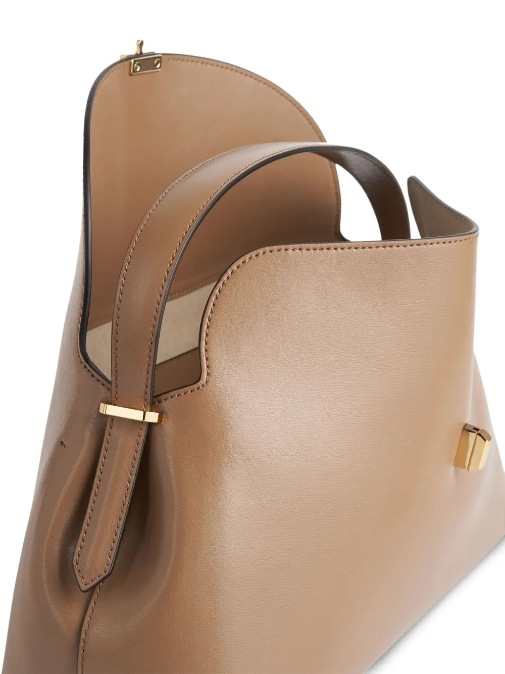 Toteme T Lock Leather Top Handle Bag — Same as shown — Size One Size — Back View