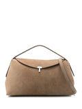 Toteme T Lock Suede Tote Bag — Same as shown — Size One Size — Front View