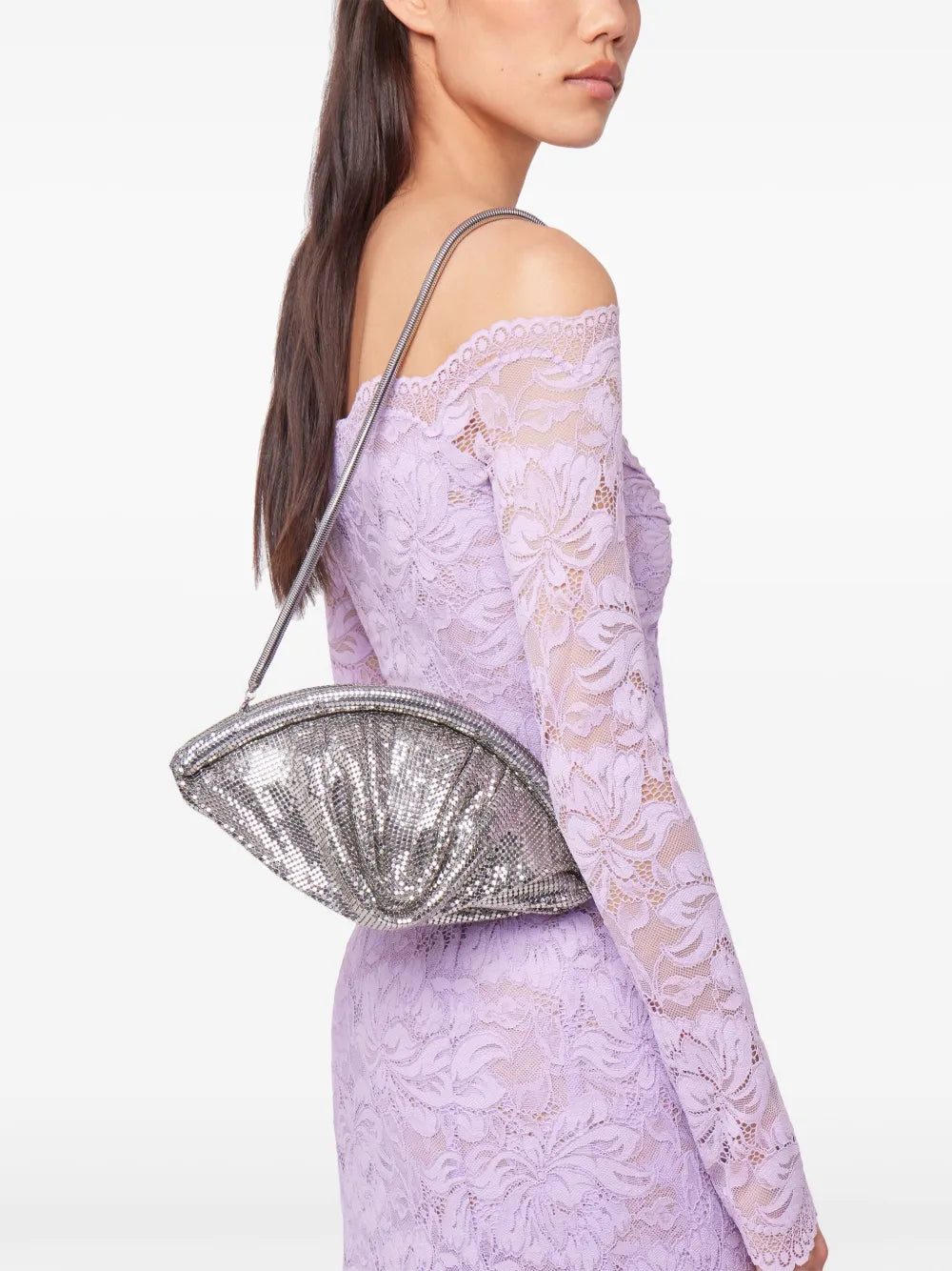 Rabanne Mesh Clutch Bag — Same as shown — Size One Size — Back View