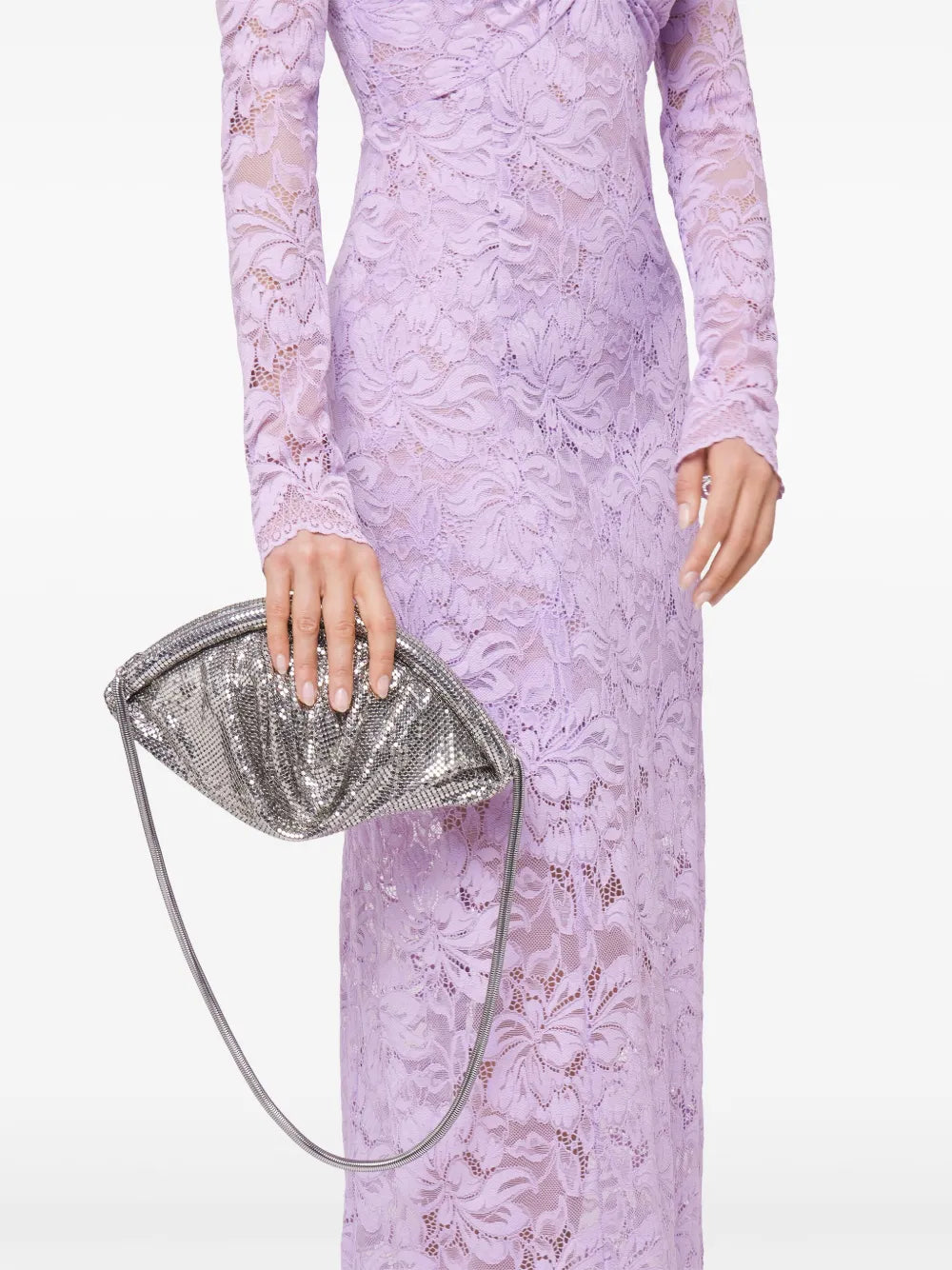 Rabanne Mesh Clutch Bag — Same as shown — Size One Size — Side View